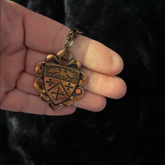 Vintage necklace in copper. BL/BL - Picture 2 of 5